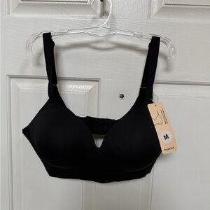 NWT Truekind by Shapermint sz M Black Supportive Comfort 10210 Wireless Bra